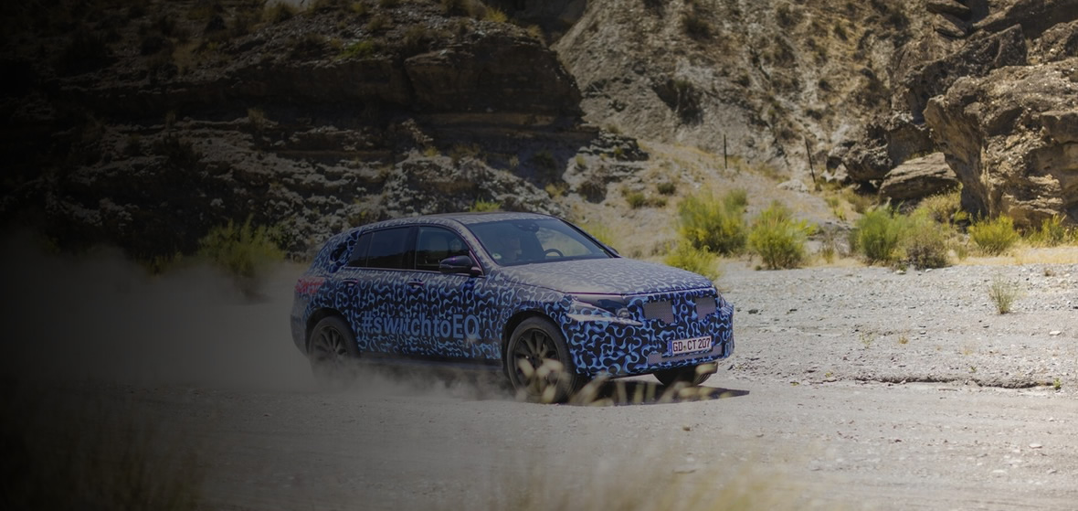 Así luce el Mercedes-Benz EQC en Almería: el primer coche 100% eléctrico de la estrella con formato SUV